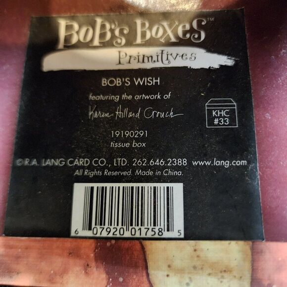 Bob’s Boxes Primitives Christmas Snowman Kleenex Tissue Box Cover - Picture 5 of 5